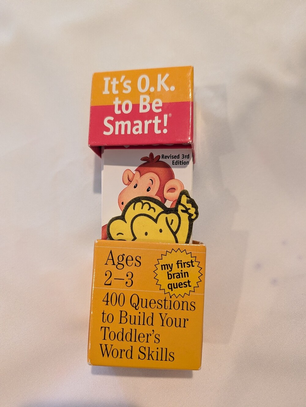 Toddler Word Skills Flashcards - Yellow